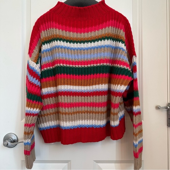 Weekend MaxMara Label-cut Multicolor Strips Wool Sweater Size:MediumUS4/6 Spring - Picture 16 of 16